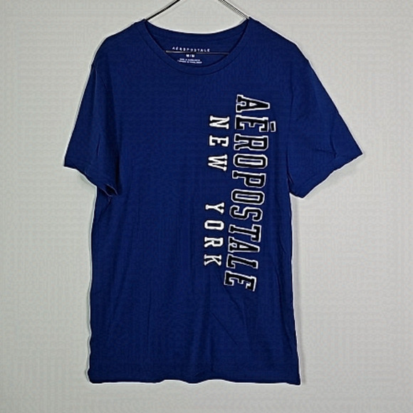 AEROPOSTALE medium dark blue short sleeve shirt - Picture 1 of 6